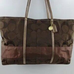 Coach No. F0767-11099 Brown / Copper Canvas Tote